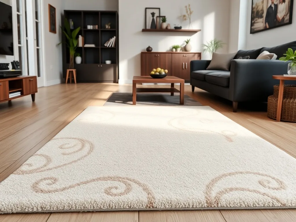 Jaki dywan do jasnej podłogi i ciemnych mebli?