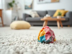 Jak usunąć plastelinę z dywanu?