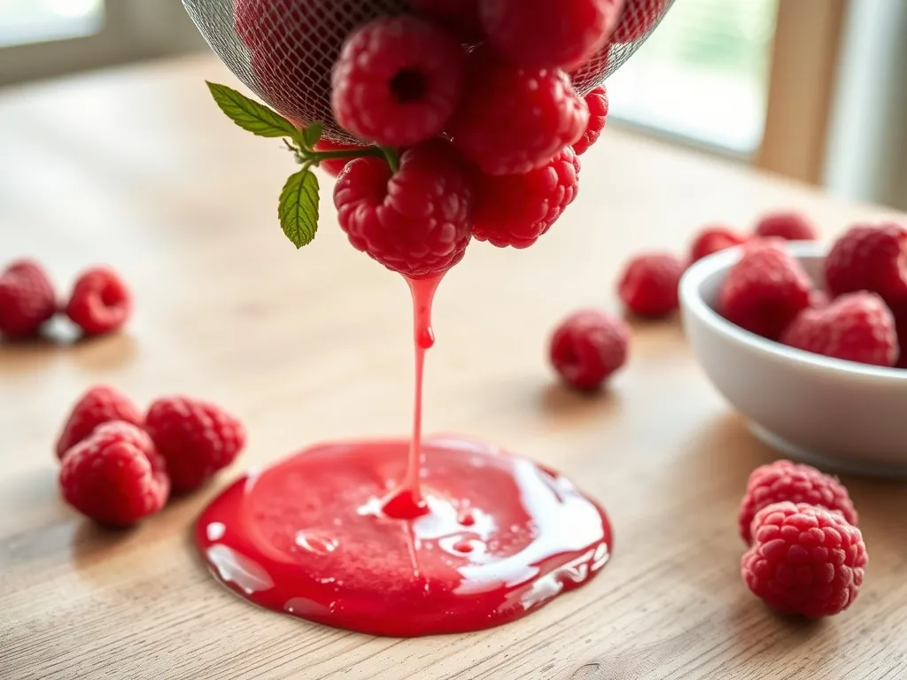 Jak szybko przetrzeć maliny przez sito?