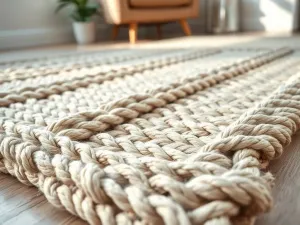 Jak zrobić prostokątny dywan ze sznurka bawełnianego?