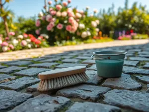 Jak usunąć cement z kostki brukowej?