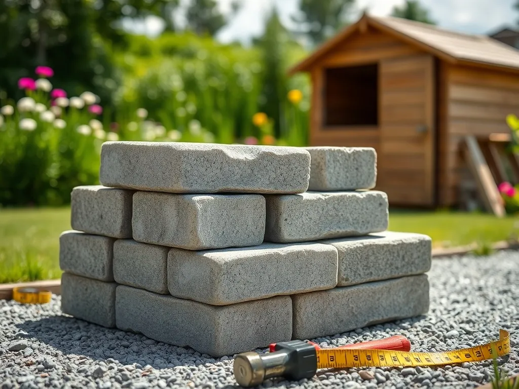 Jakie bloczki betonowe pod domek narzędziowy?