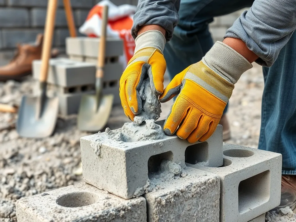 Jaki cement do murowania bloczków betonowych?